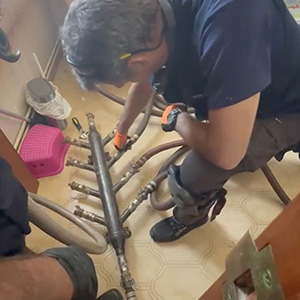 Limpieza y restauración de tuberías de agua sanitaria + ACS sin obras